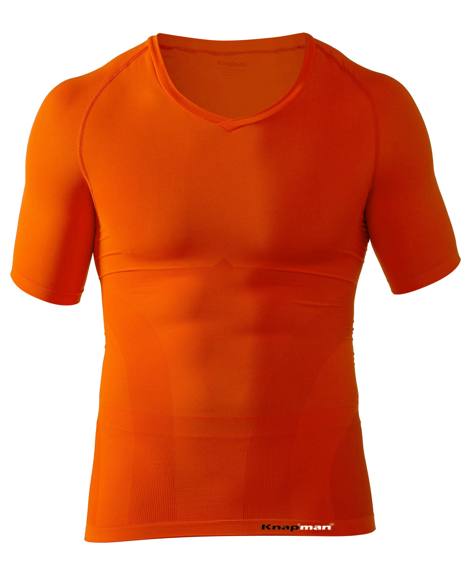Knap'man Compressieshirt V-neck Oranje