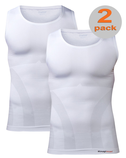 TWOPACK | Knap'man Compressie Tanktop 2.0 wit