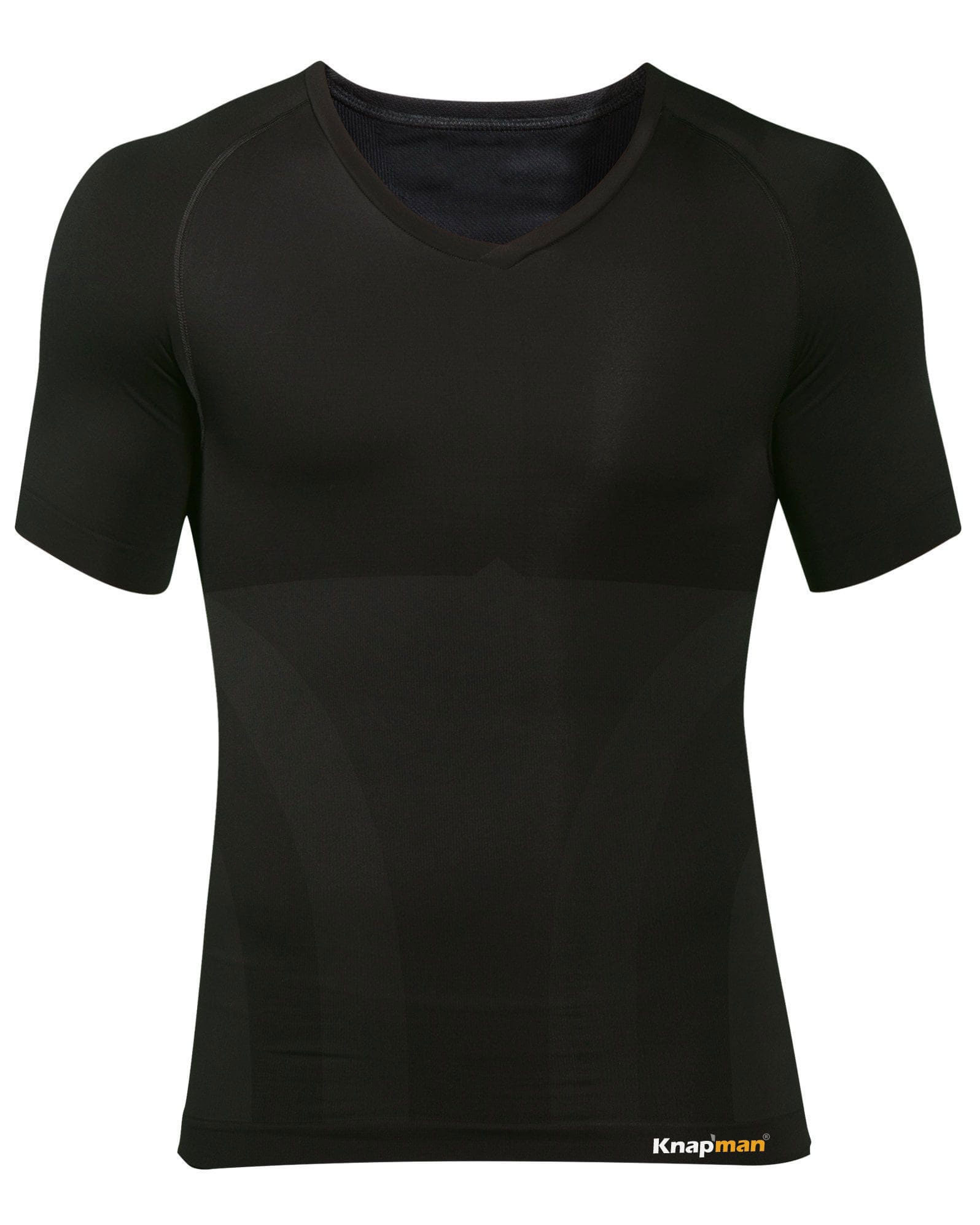 Knap'man | Online Shop Knap'man Zoned Comfort V-hals shirt Zwart