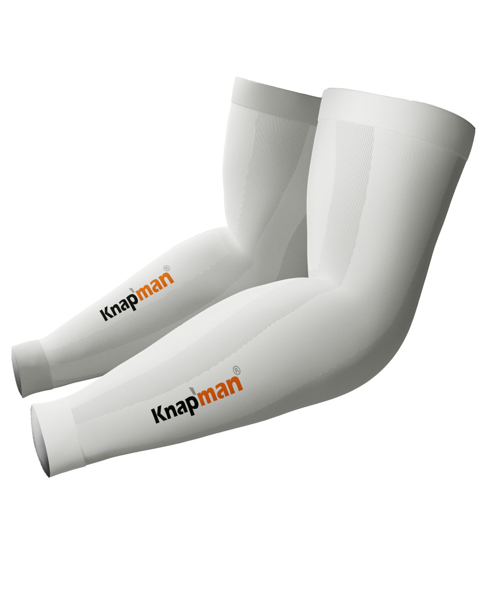 Knap'man Zoned Compression Arm Sleeves 45% wit