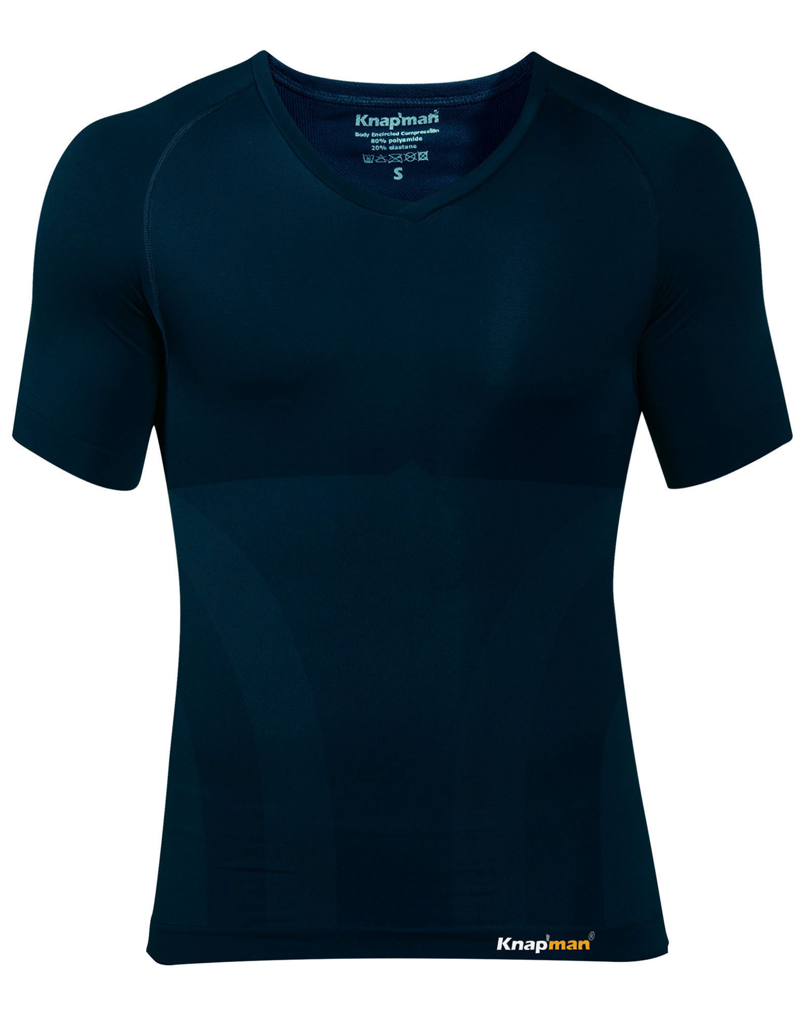 Knap'man Compressieshirt v-neck 2.0 navy blue