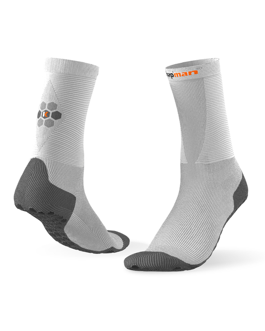 Knap'man HexGrip Sport Socks - Mid length - Wit